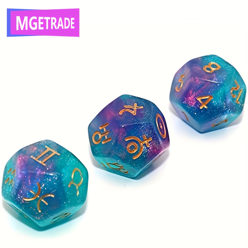 3 Sets Astrology Dice for Divination